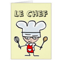 Greeting card for cooks