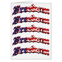 Greeting Card Freedom 1