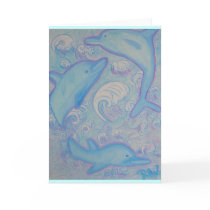 Greeting Card -Happy Dolphins