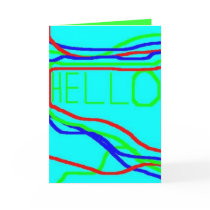 Greeting Card: HELLO!!! by Great_Art Greeting Card: HELLO!!!