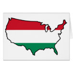 Greeting Card: Hungarian in USA cards