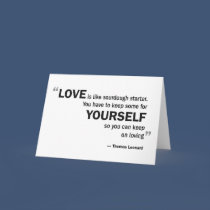 Greeting card - 'Love is like sourdough...' cards