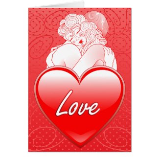 Greeting card Love's embrace