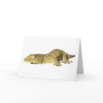 Greeting Card - New Caledonian Giant Gecko by reptilegeeks