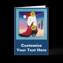 Greeting Card, Note Card - Cowboy Boot, All Dresse cards