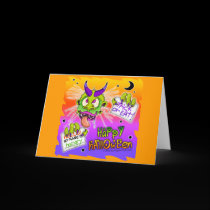 Greeting Card, Note Card - HALLOWEEN BOOGEYMAN MON cards