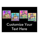 Greeting Card, Note Card - Pop Art Hot Dog with Ch