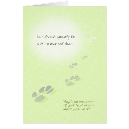 Greeting Card - Pet Loss | Zazzle