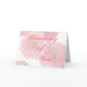 Greeting Card-Pink Zinnia