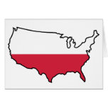 Greeting Card: Polish in USA cards