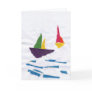 GREETING CARD "Sailboats on the Ocean" by K' Duong