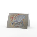 Greeting Card - Silver Dragon