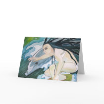 Greeting Card: "Surfers"