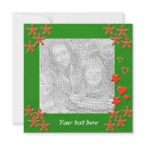 Greeting card template invitations