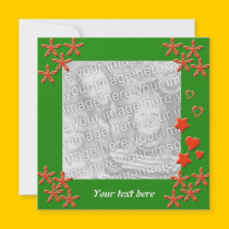Greeting card template invitations