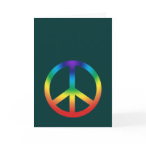 Greeting Card w/ Peace Sign in Chakra
