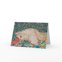 Greeting Card: Wheaten Terrier Bedtime by wheatenterrier Greeting Card: Wheaten Terrier Bedtime