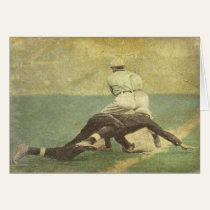 Greeting Card with Baseball Memorabilia Print cards