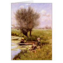 Greeting Card With Emile Claus Painting