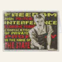 Greeting Card with Liberty Print cards