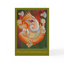 Greeting card with Lord Ganesha