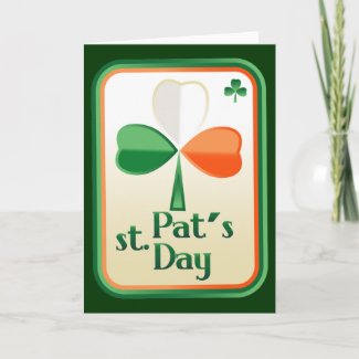 Greeting card  with St. Patrick's  card