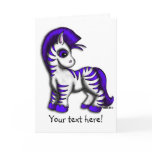 Greeting Card - Zoe Zebra
