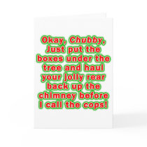 Greeting cards - Bad Chubby Santa