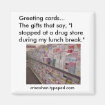 Greeting cards magnet
