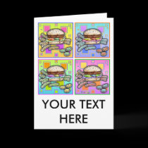 Greeting Cards - Pop Art Burger and Fries cards