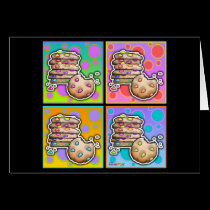 GREETING CARDS - Pop Art Cookies cards
