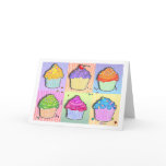 Greeting Cards - Pop Art Cupcakes