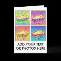 GREETING CARDS - Pop Art Piece of Pie cards