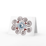 Greeting Cards ying yang swirl design