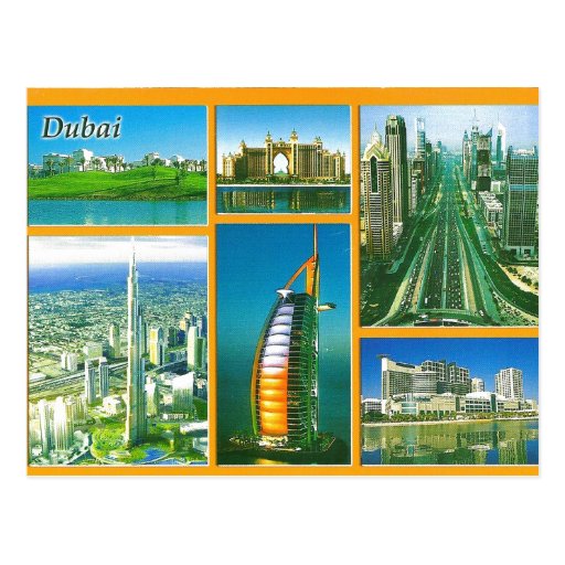 Greeting from Dubai Postcard Zazzle