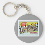 Greeting From Okmulgee Oklahoma Key Chains