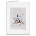 Greeting map design Hanover landscape pencil Cards