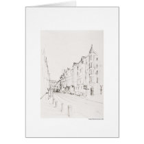 Greeting map design Hanover landscape pencil Card