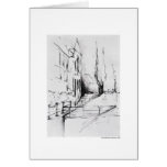 Greeting map design Hanover landscape pencil Card
