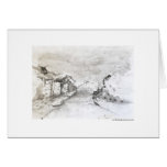 Greeting map design Hanover landscape pencil Cards