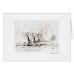 Greeting map design Hanover landscape pencil Cards