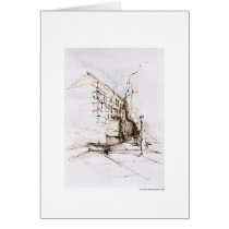 Greeting map design Hanover landscape pencil Cards