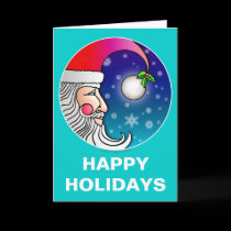 Greeting, Note Card - Santa Moon cards