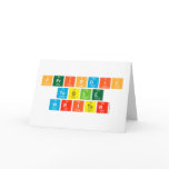 Periodic Table Writer Greeting/note cards