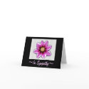Greeting or Sympathy Card ~ Pink Fantasy Cosmos