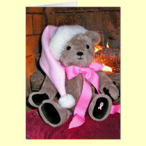 GreetingCard-Breast Cancer Teddy  Bear cards