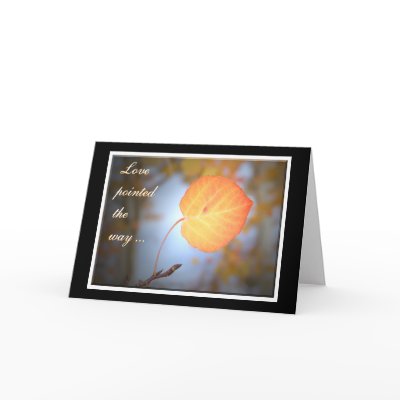 GreetingCard Love Pointed the Way by ByTheBecks