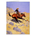 Greetingcard With Frederic Remington Painting