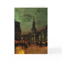 Greetingcard With John Atkins Grimshaw Painting