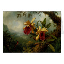 Greetingcard With Martin Johnson Heade Painting